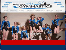 Tablet Screenshot of hanovergymnastics.com